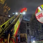 Around 100 firefighters tackling major house fire in west London