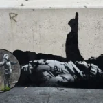 Banksy Unveils Christmas Kids Mural in West London