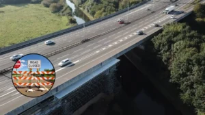 Part of M25 near Hillingdon closed after multiple icy collisions