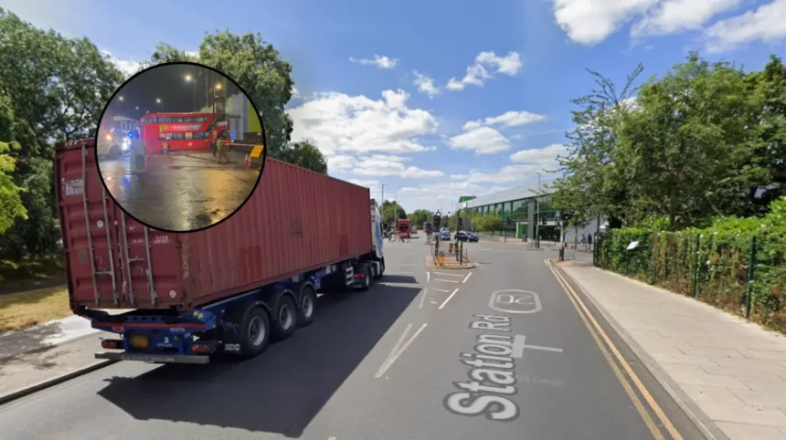 Double Decker Bus Crashes Into Building on Station Road, Hayes 2026