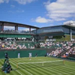 Launcestonian Tennis Duo have fun by playing tennis at Play Your Way to Wimbledon