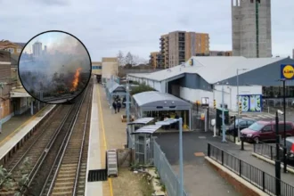 London Waterloo SWR Trains Delayed After Feltham Trackside Fire West London 2026