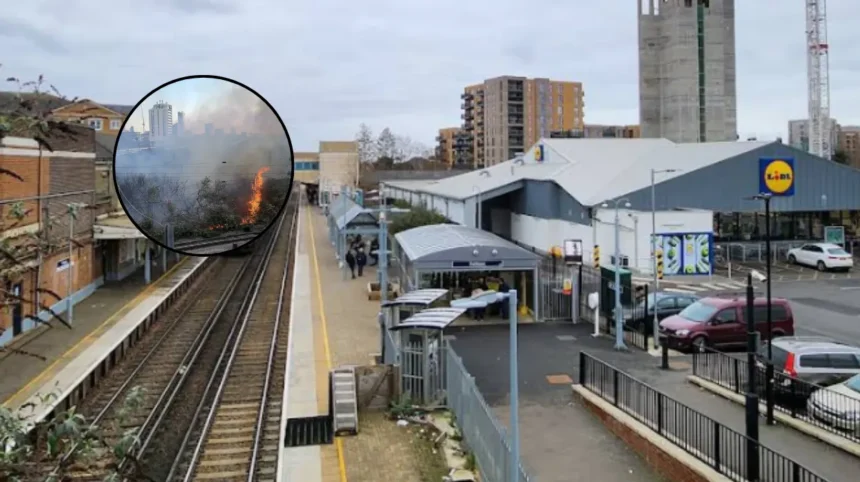 London Waterloo SWR Trains Delayed After Feltham Trackside Fire West London 2026