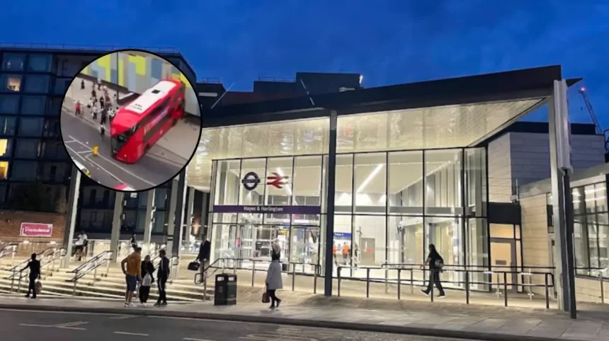Double-Decker Bus Crashes into Hayes High Street Building, West London 2026